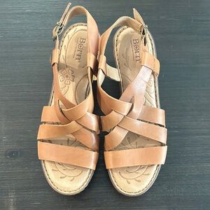 Born Light Brown Strappy Women's Sandals